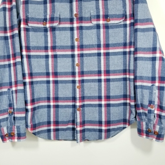 Express Men's Plaid Button Down Longsleeve Shirt - Picture 4 of 7